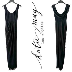 Katie May Draped Back Gown